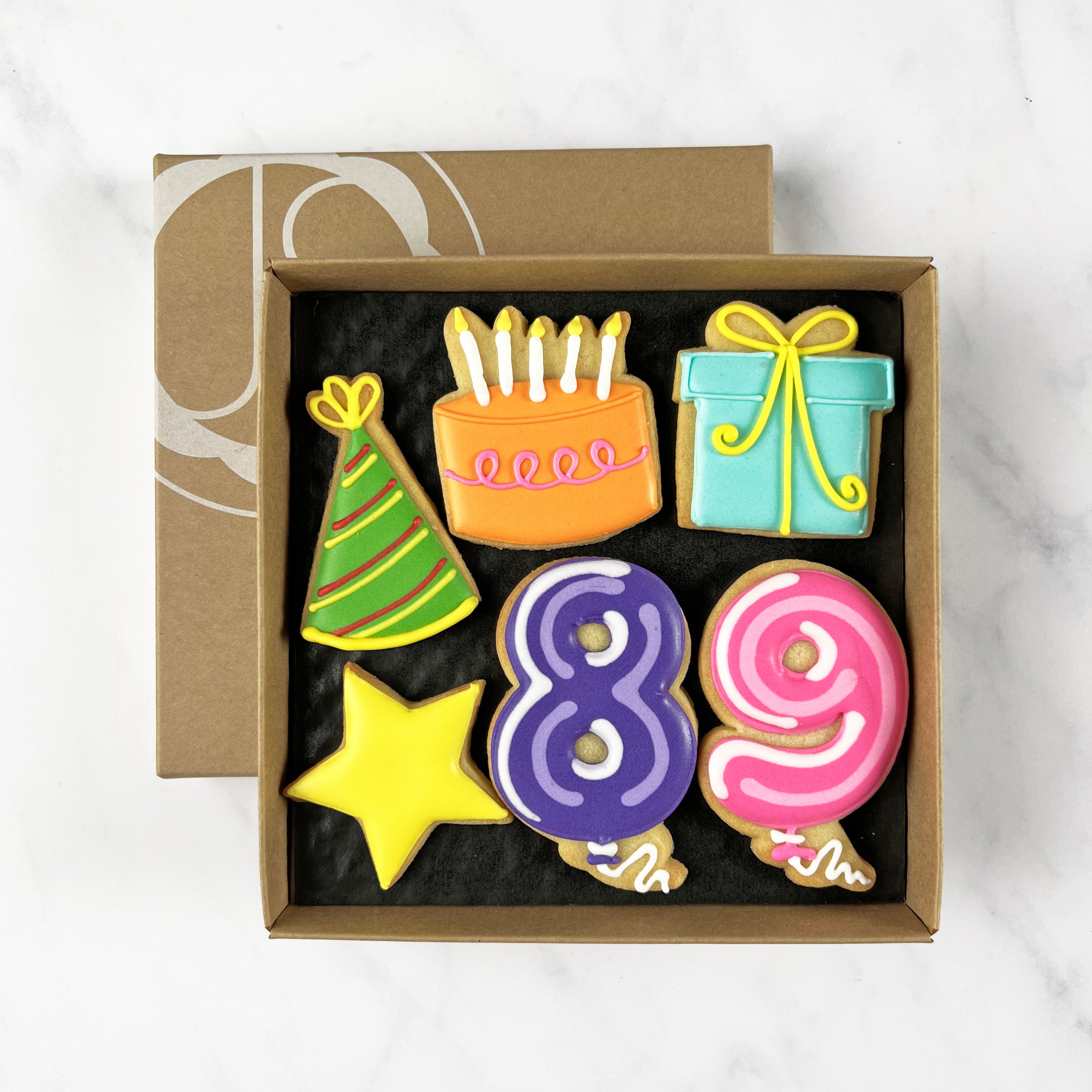 Birthday Balloon Biscuit Box
